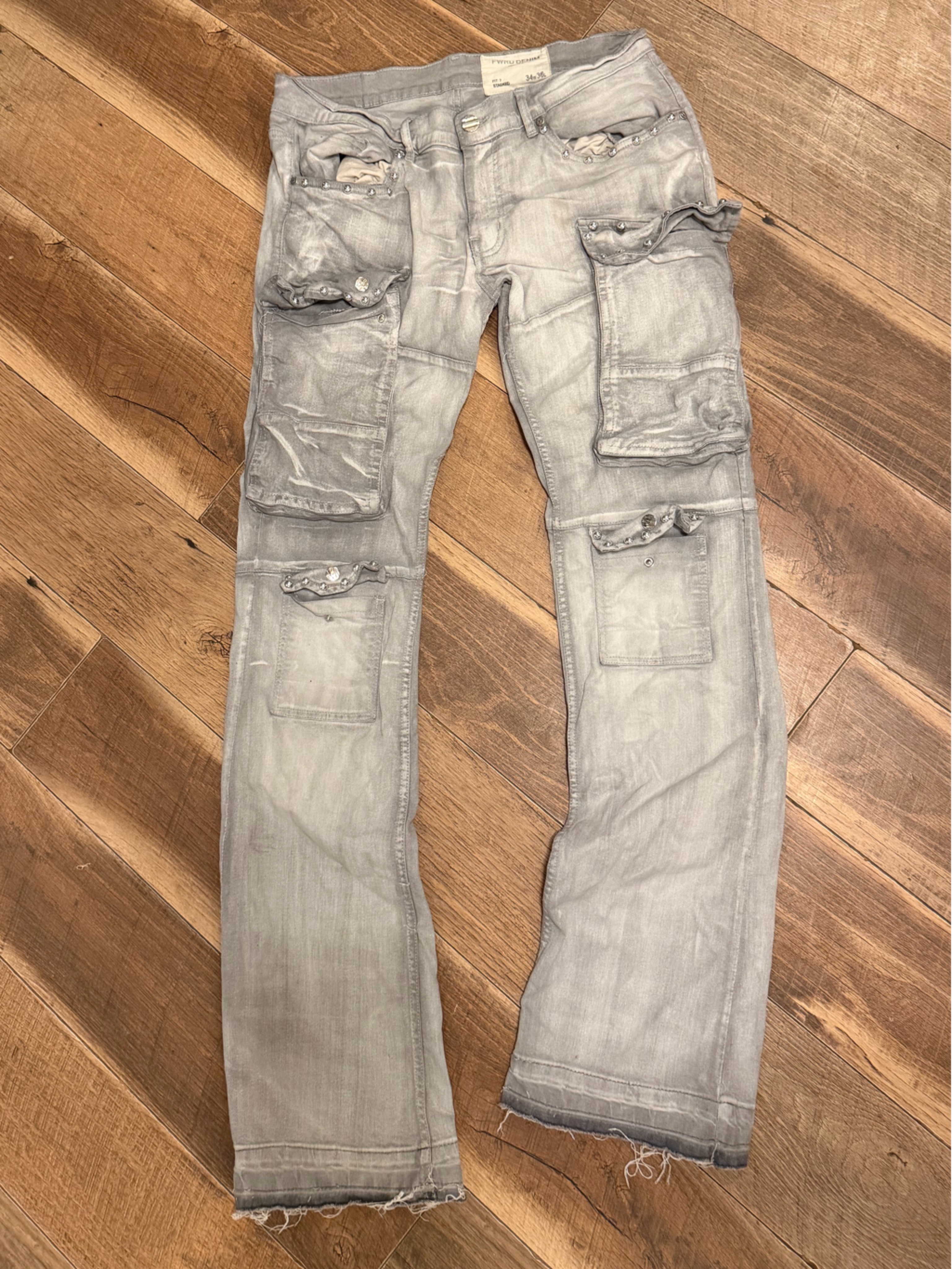 Fwrd Denim  Co Stacked Cargo Jeans
